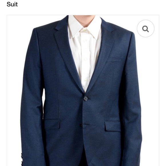 Hugo boss - Men's Navy Checkered Suit - 40R - Picture 12 of 16